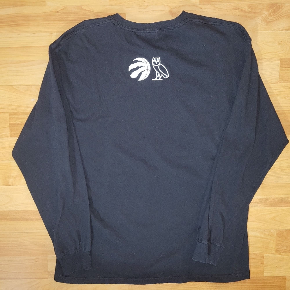 OVO Drake And Raptors Collab, Multi Raps Logo Black Nba Long Sleeve, Large - Picture 4 of 5